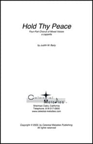 Hold Thy Peace SATB choral sheet music cover Thumbnail